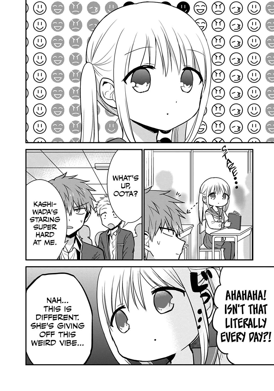 Page 2 Chapter 60 Kao ni Denai Kashiwada-san to Kao ni Deru Oota-kun