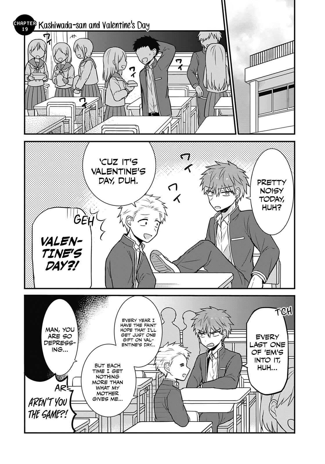 Page 1 Chapter 19 Kao ni Denai Kashiwada-san to Kao ni Deru Oota-kun