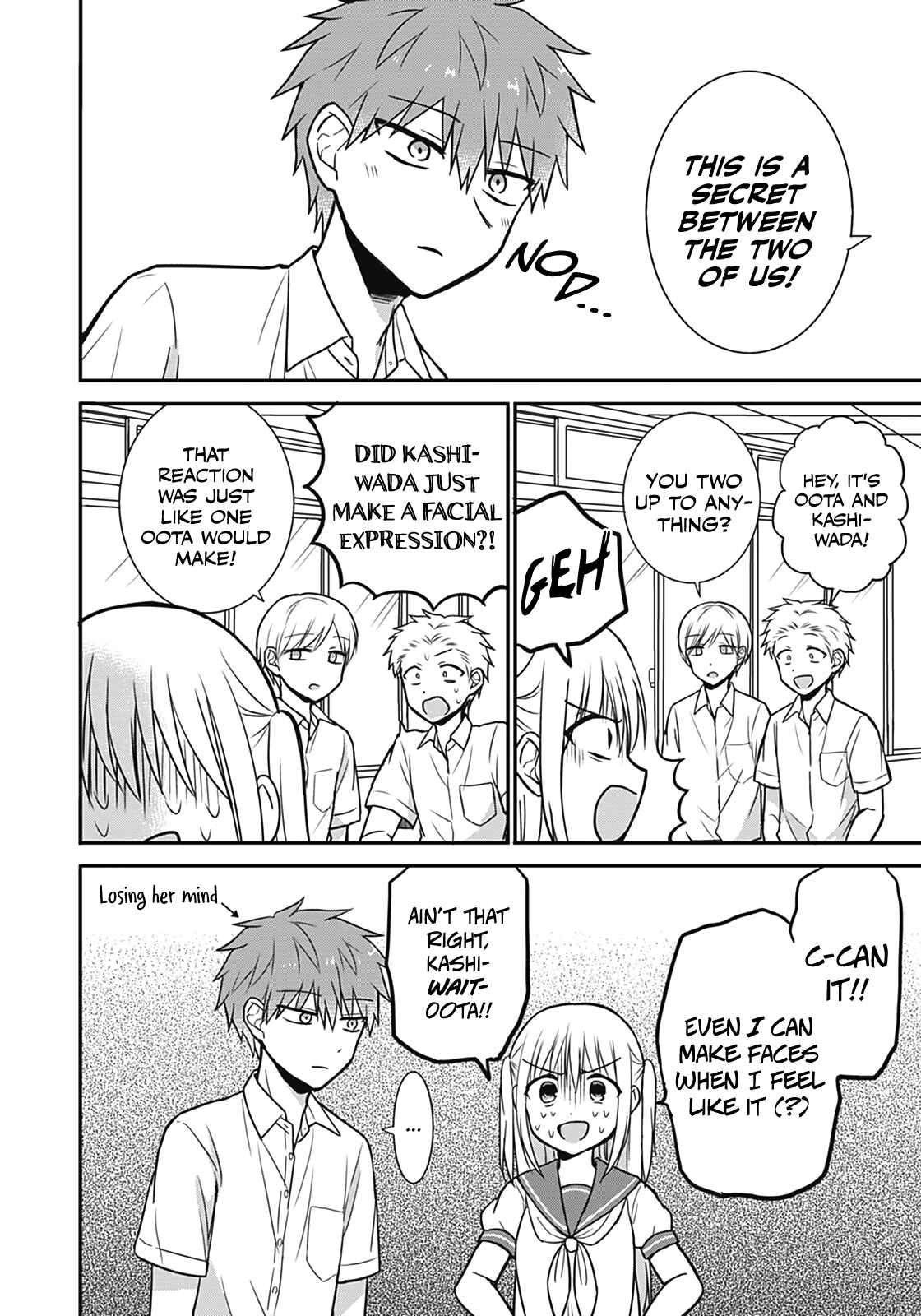 Page 4 Chapter 25.5 Kao ni Denai Kashiwada-san to Kao ni Deru Oota-kun
