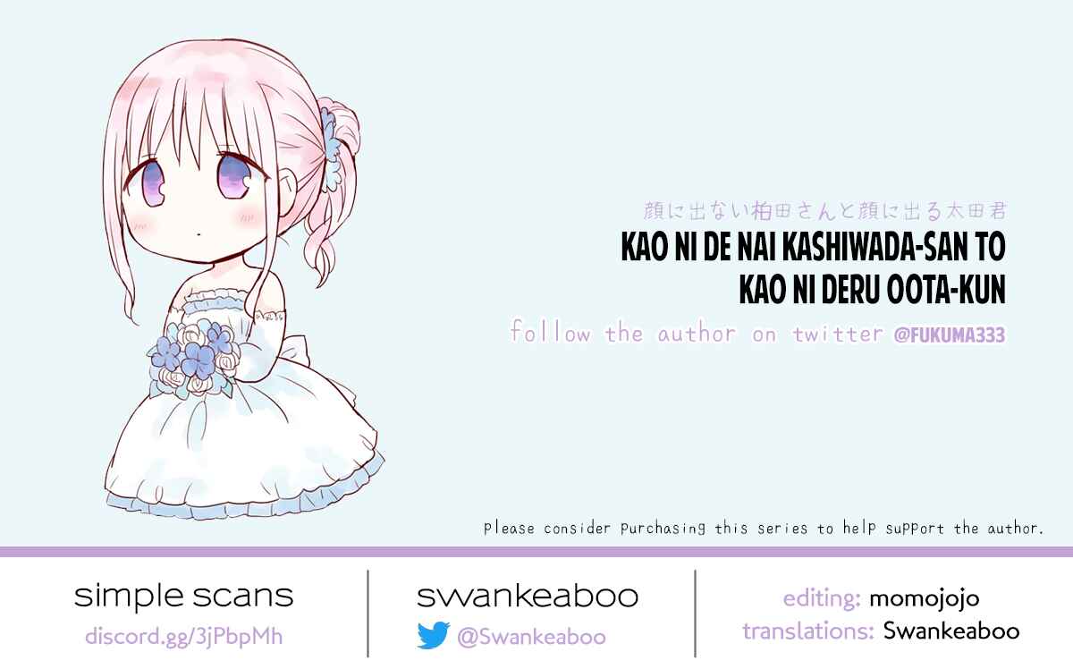 Page 14 Chapter 27 Kao ni Denai Kashiwada-san to Kao ni Deru Oota-kun