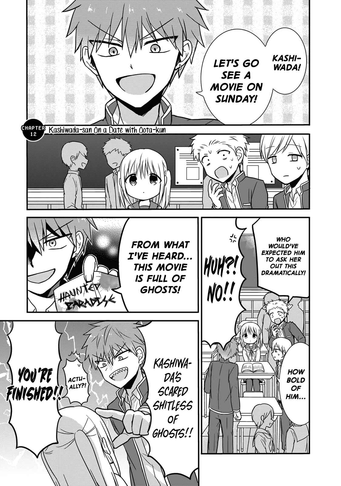 Page 2 Chapter 12 Kao ni Denai Kashiwada-san to Kao ni Deru Oota-kun