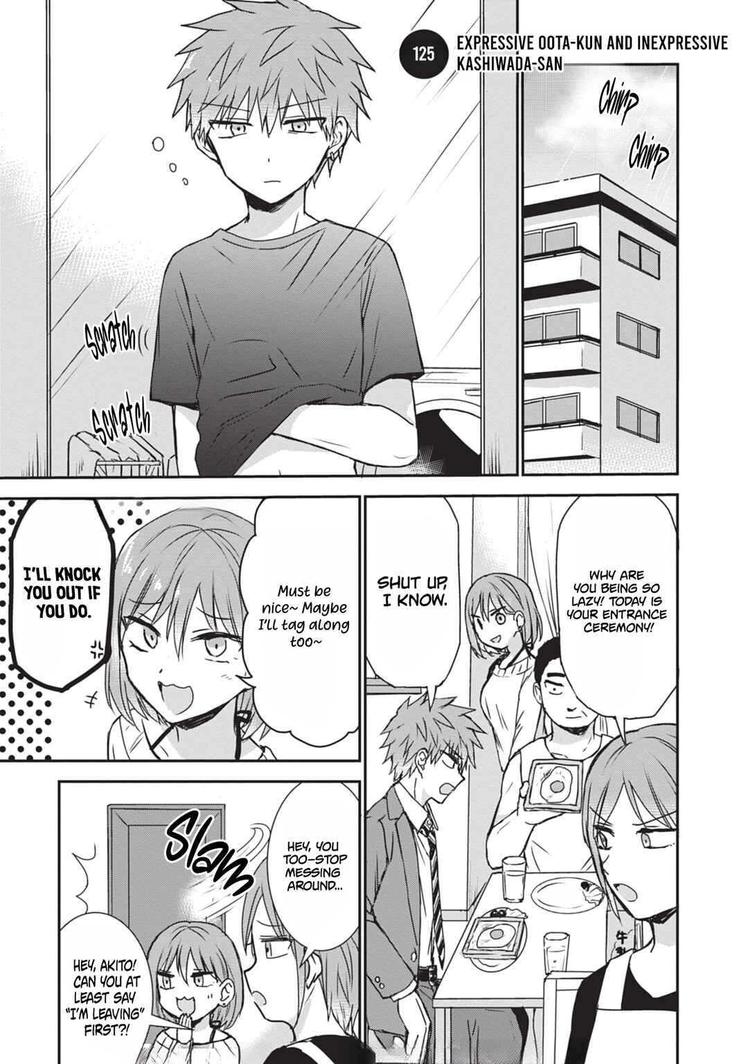 Page 2 Chapter 125 Kao ni Denai Kashiwada-san to Kao ni Deru Oota-kun