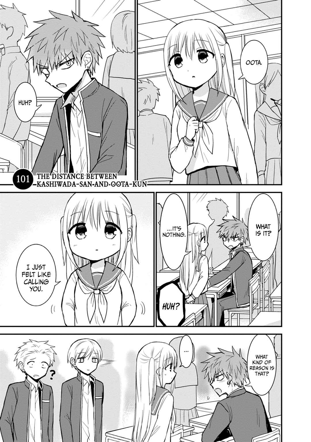 Page 2 Chapter 101 Kao ni Denai Kashiwada-san to Kao ni Deru Oota-kun