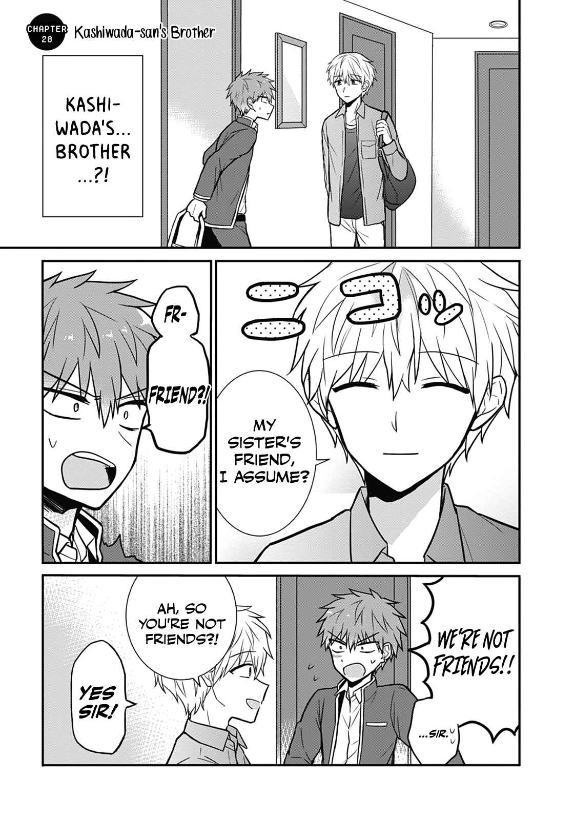 Page 2 Chapter 28 Kao ni Denai Kashiwada-san to Kao ni Deru Oota-kun