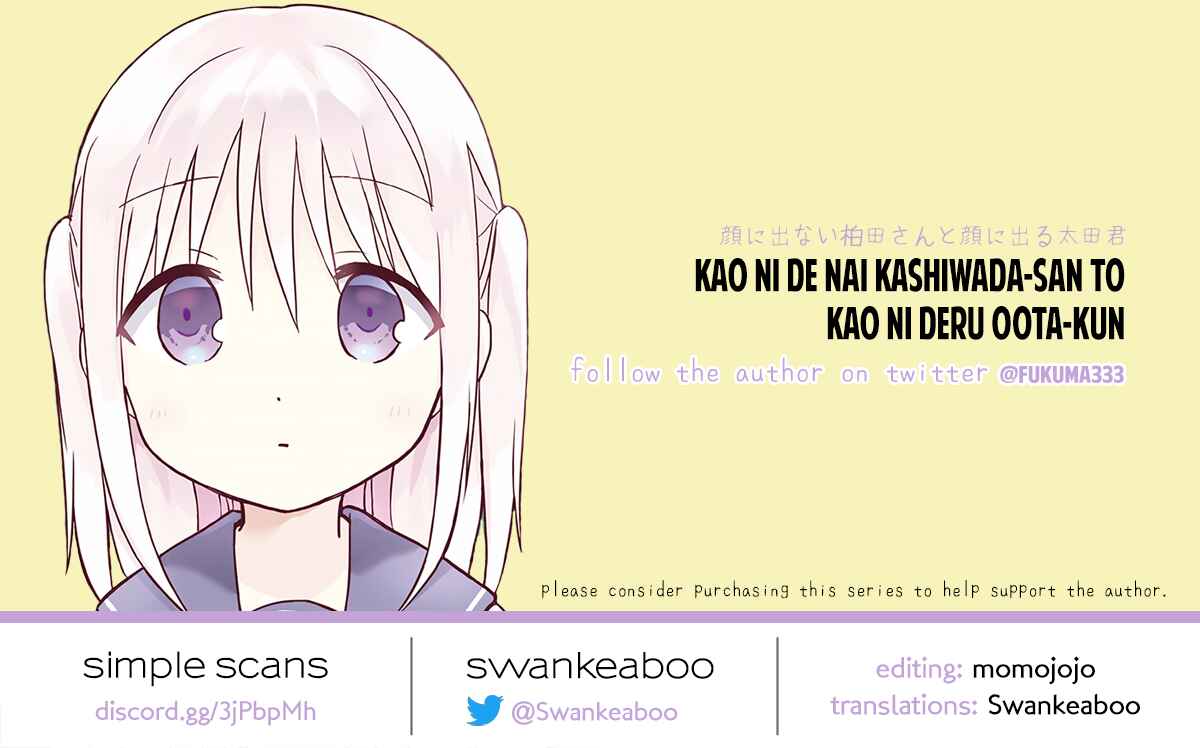 Page 10 Chapter 20 Kao ni Denai Kashiwada-san to Kao ni Deru Oota-kun