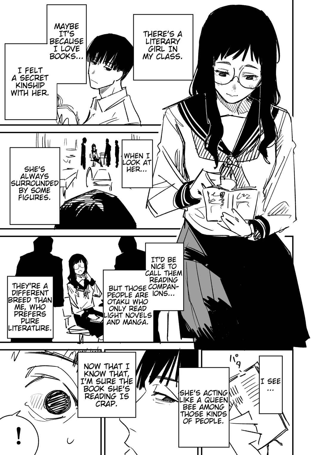 Page 1 Chapter Unknown_a285 A Literary Girl Who Is Kind to Otaku But Strict Only to Me