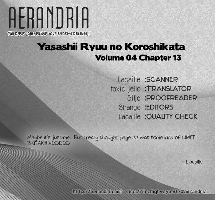 Page 40 Chapter 13 Yasashii Ryuu no Koroshikata