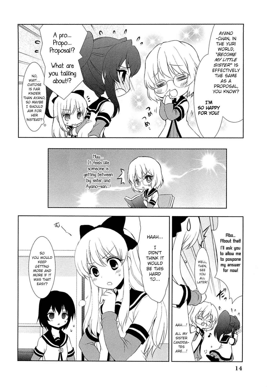 Page 14 Chapter 1 Yuru Yuri Comic Anthology