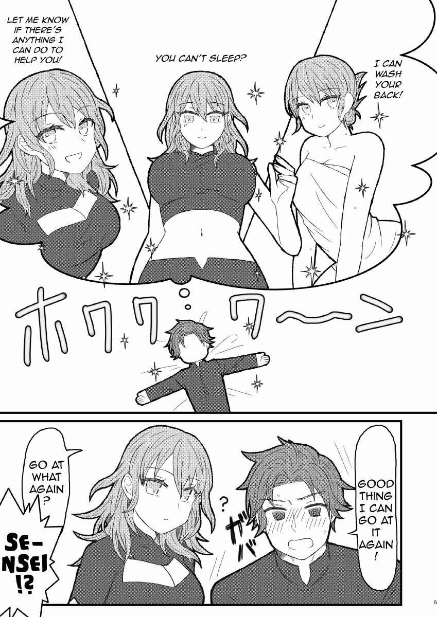 Page 4 Chapter Unknown_cfb5 Fire Emblem: Three Houses - Byleth Sensei ga Mune de Shite kureru Hon (Doujinshi)