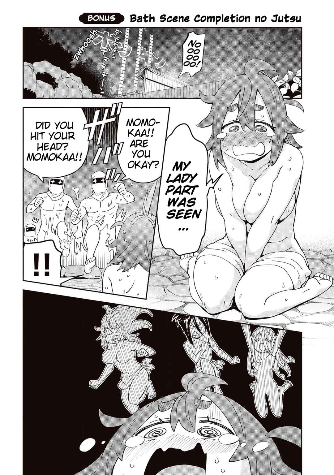 Page 1 Chapter 7.5 Kunoichi Momoka Tabegoro desu?