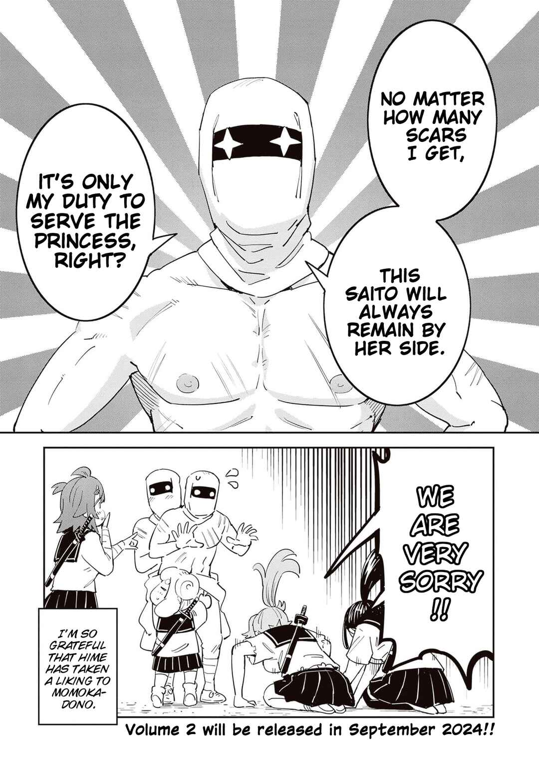 Page 8 Chapter 7.5 Kunoichi Momoka Tabegoro desu?