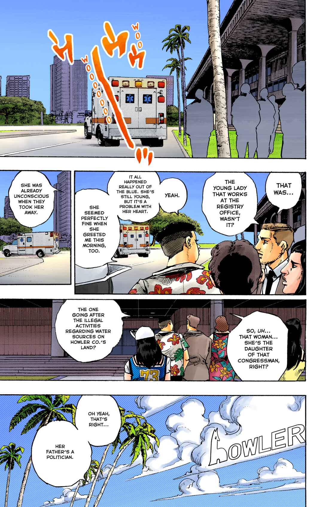 Page 34 Chapter 15 JoJos Bizarre Adventure, Part 9: The JOJOLands (Official Colored)