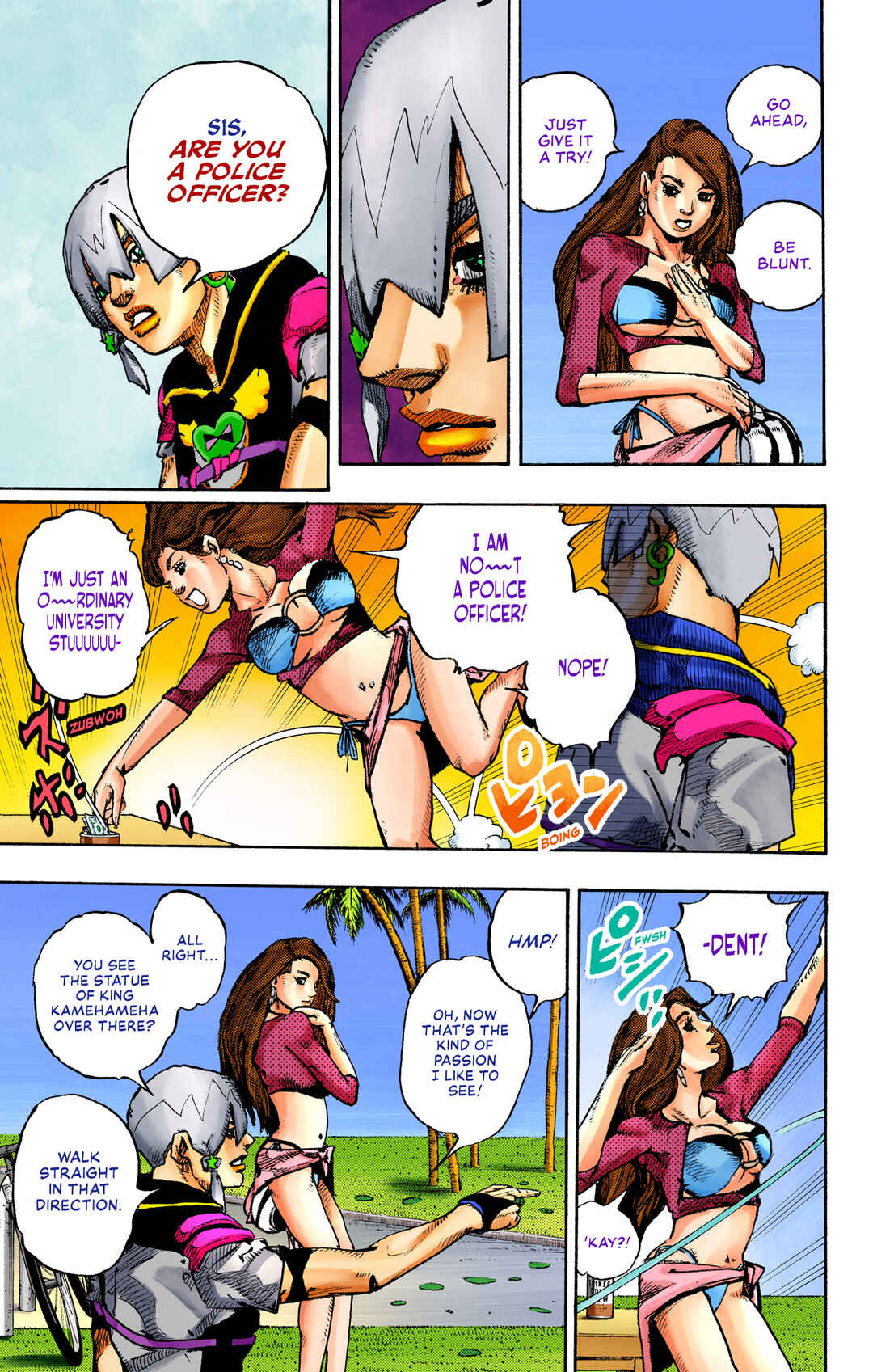 Page 8 Chapter 2 JoJos Bizarre Adventure, Part 9: The JOJOLands (Official Colored)