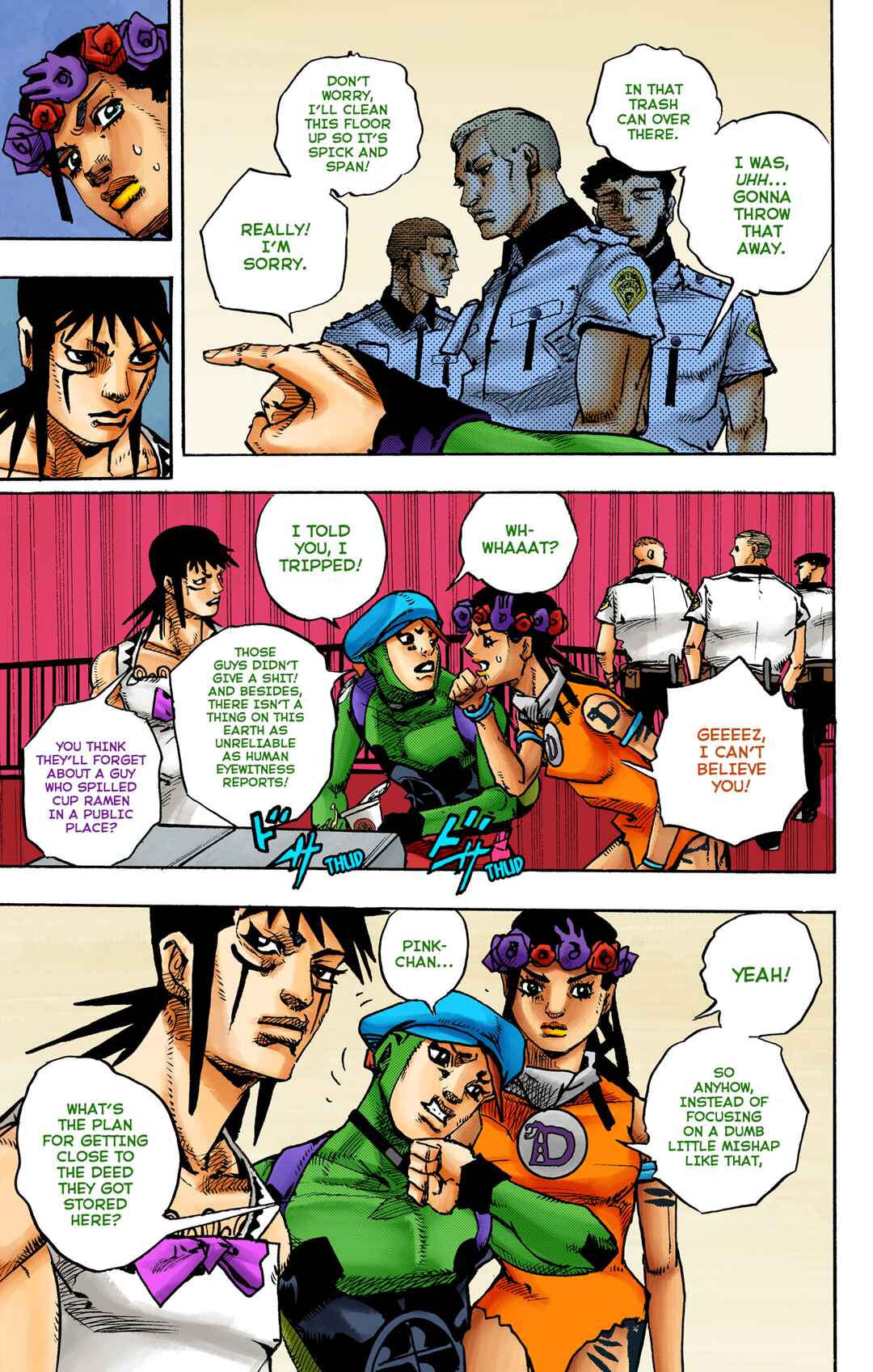Page 15 Chapter 14 JoJos Bizarre Adventure, Part 9: The JOJOLands (Official Colored)
