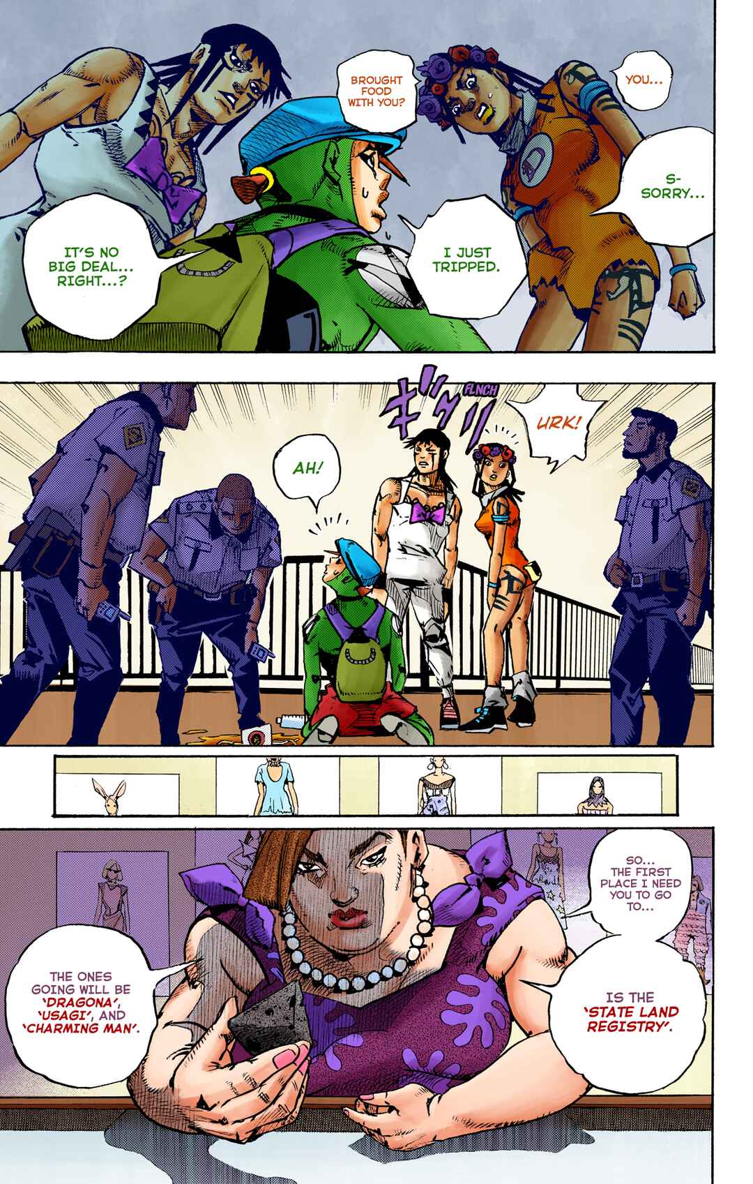 Page 8 Chapter 14 JoJos Bizarre Adventure, Part 9: The JOJOLands (Official Colored)
