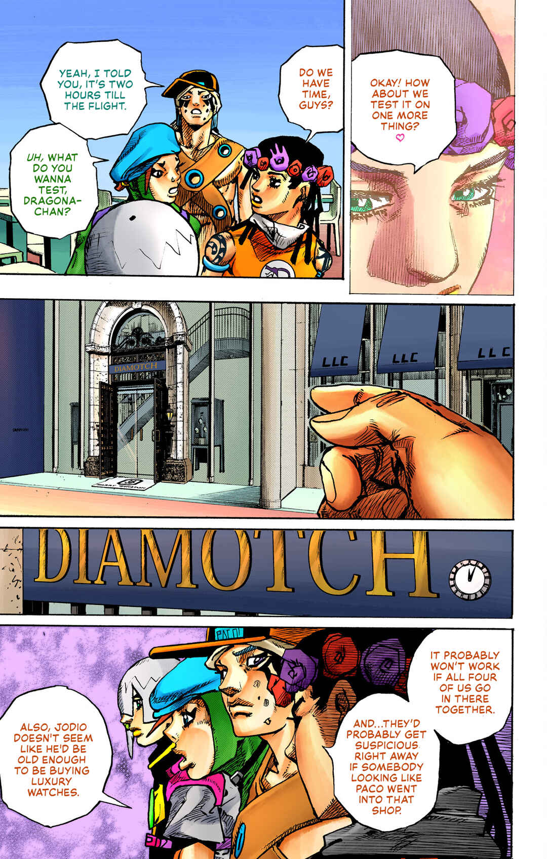 Page 14 Chapter 8 JoJos Bizarre Adventure, Part 9: The JOJOLands (Official Colored)