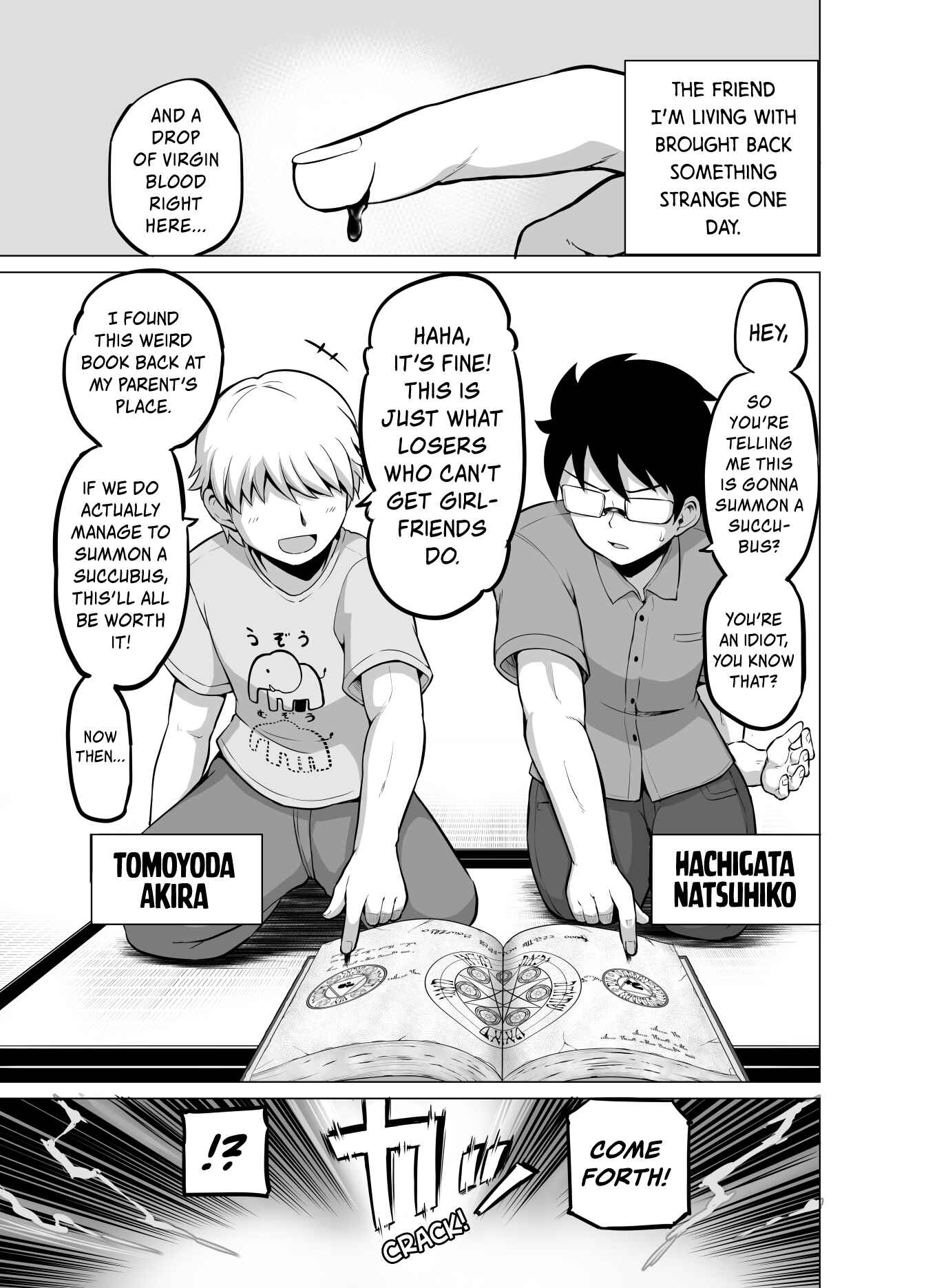 Page 1 Chapter 1 Doukyonin (♂) ga Succubus ni Nacchatta Hanashi