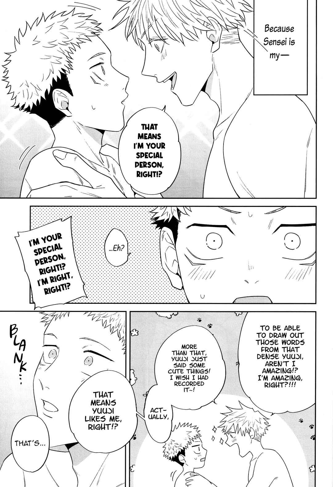 Page 76 Chapter Unknown_77fe Jujutsu Kaisen - Kimi no Tokubetsu ni Naritai (Doujinshi)