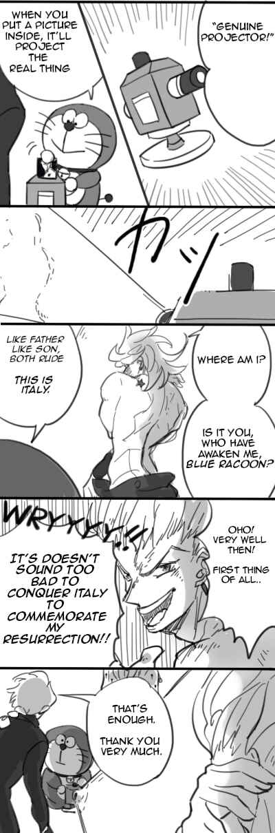 Page 9 Chapter 1 JoJos Bizarre Adventure / Doraemon - Doraemon & Bucciarati (Doujinshi)