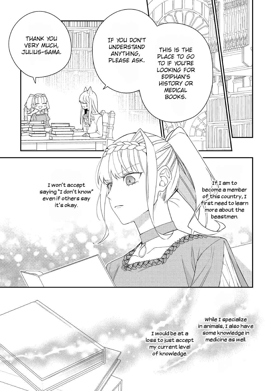 Page 24 Chapter 13 Moto Juui no Reijou wa Konyaku Haki Saremashitaga, Mofumofu-tachi ni Daininkidesu!