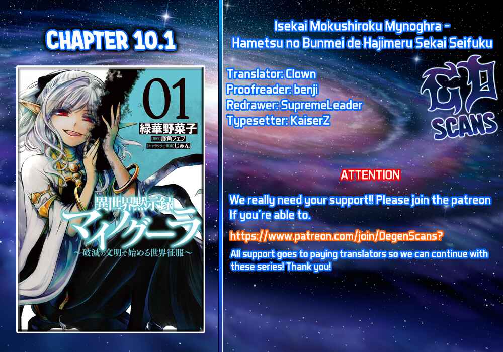 Page 1 Chapter 10.1 Apocalypse Bringer Mynoghra: World Conquest Starts with the Civilization of Ruin