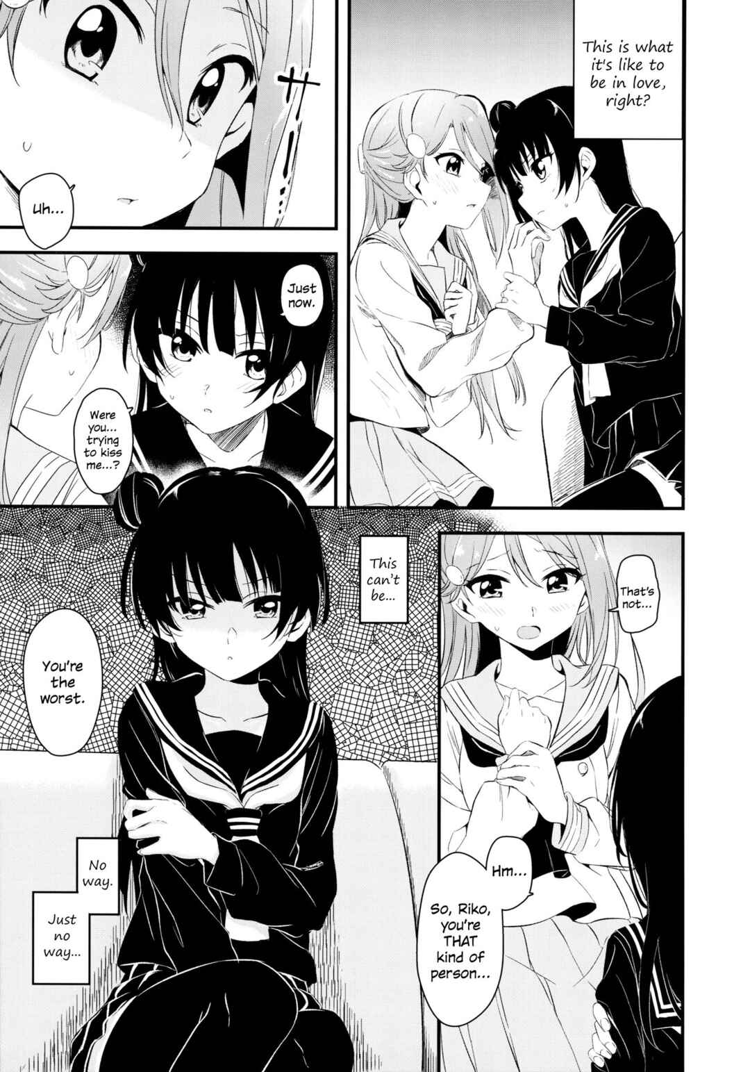 Page 9 Chapter Unknown_5072 Love Live! Sunshine!! - Bitter Sweet Syndrome (Doujinshi)