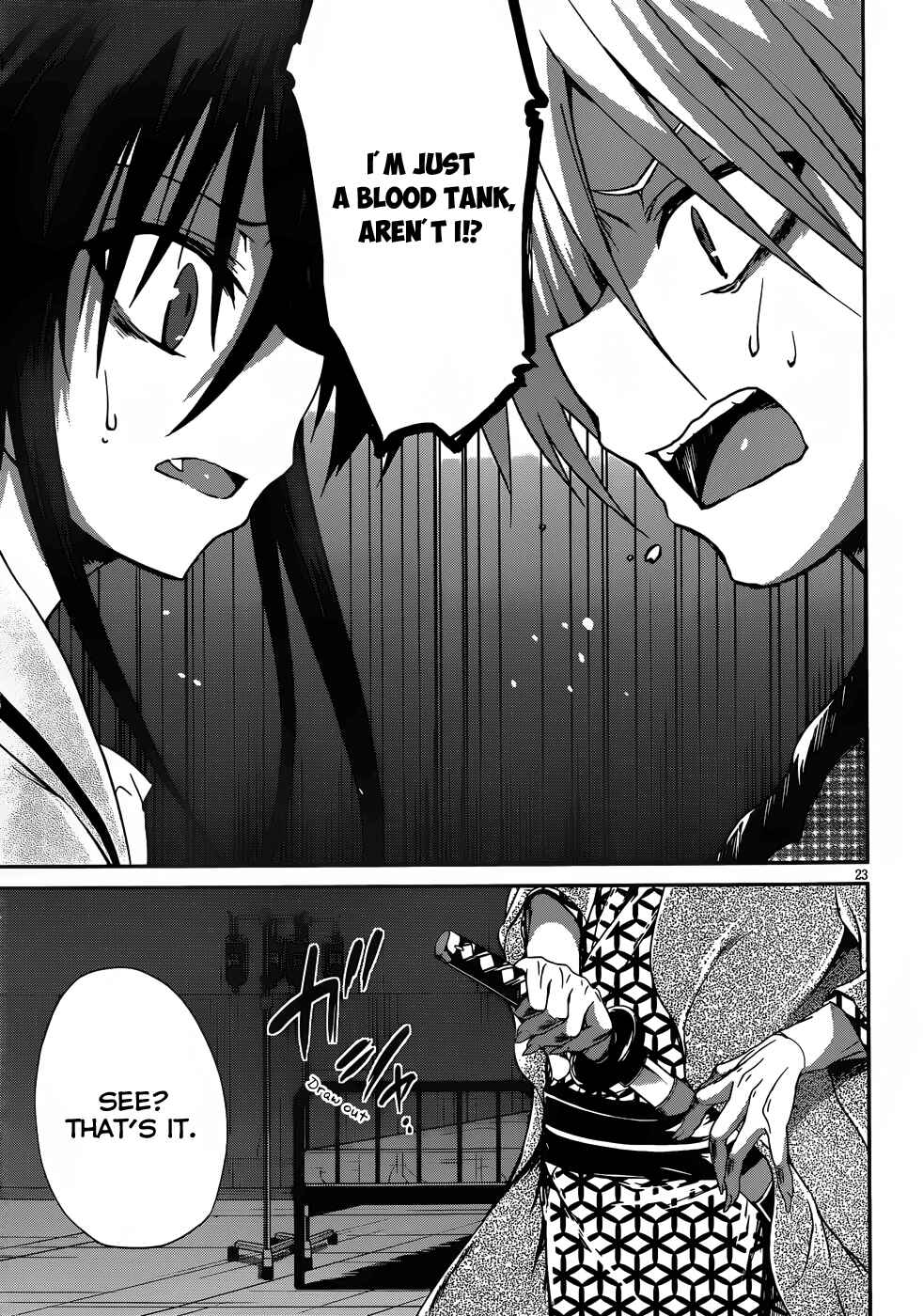 Page 24 Chapter 13 Kiryuin Kaya ni Chi wo Suwareru dake no Kantan na Oshigoto