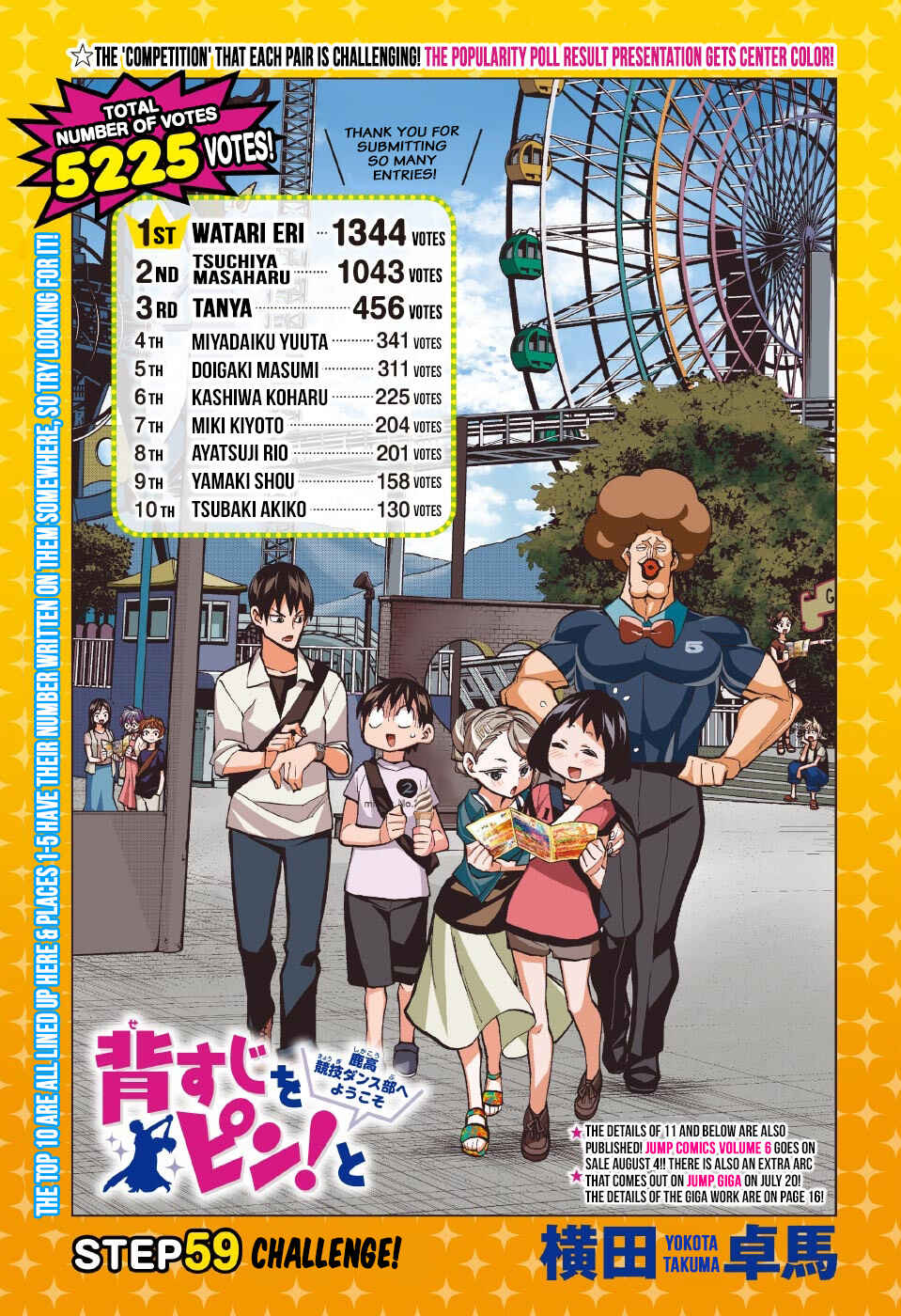 Page 1 Chapter 59 Sesuji wo Pin! to ~Shikakou Kyougi Dance-bu e Youkoso~