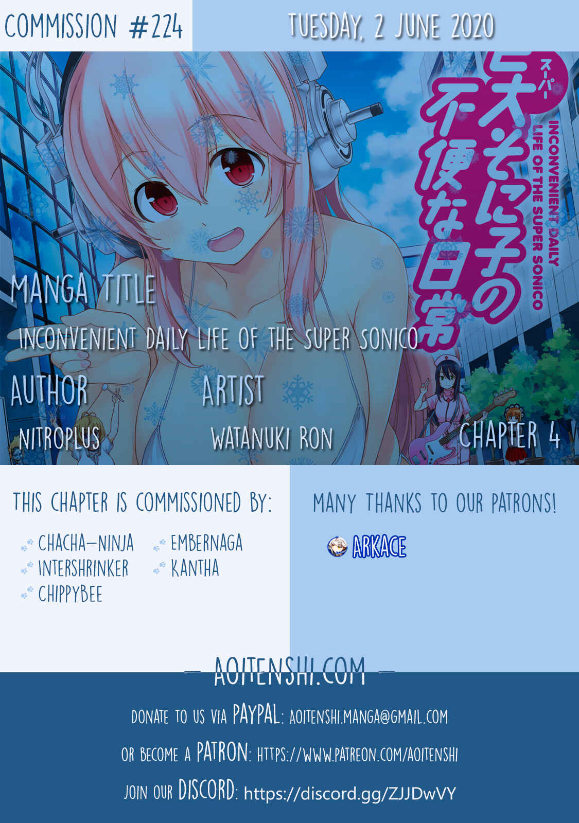 Page 1 Chapter 4 Inconvenient Daily Life of the Super Sonico!!!