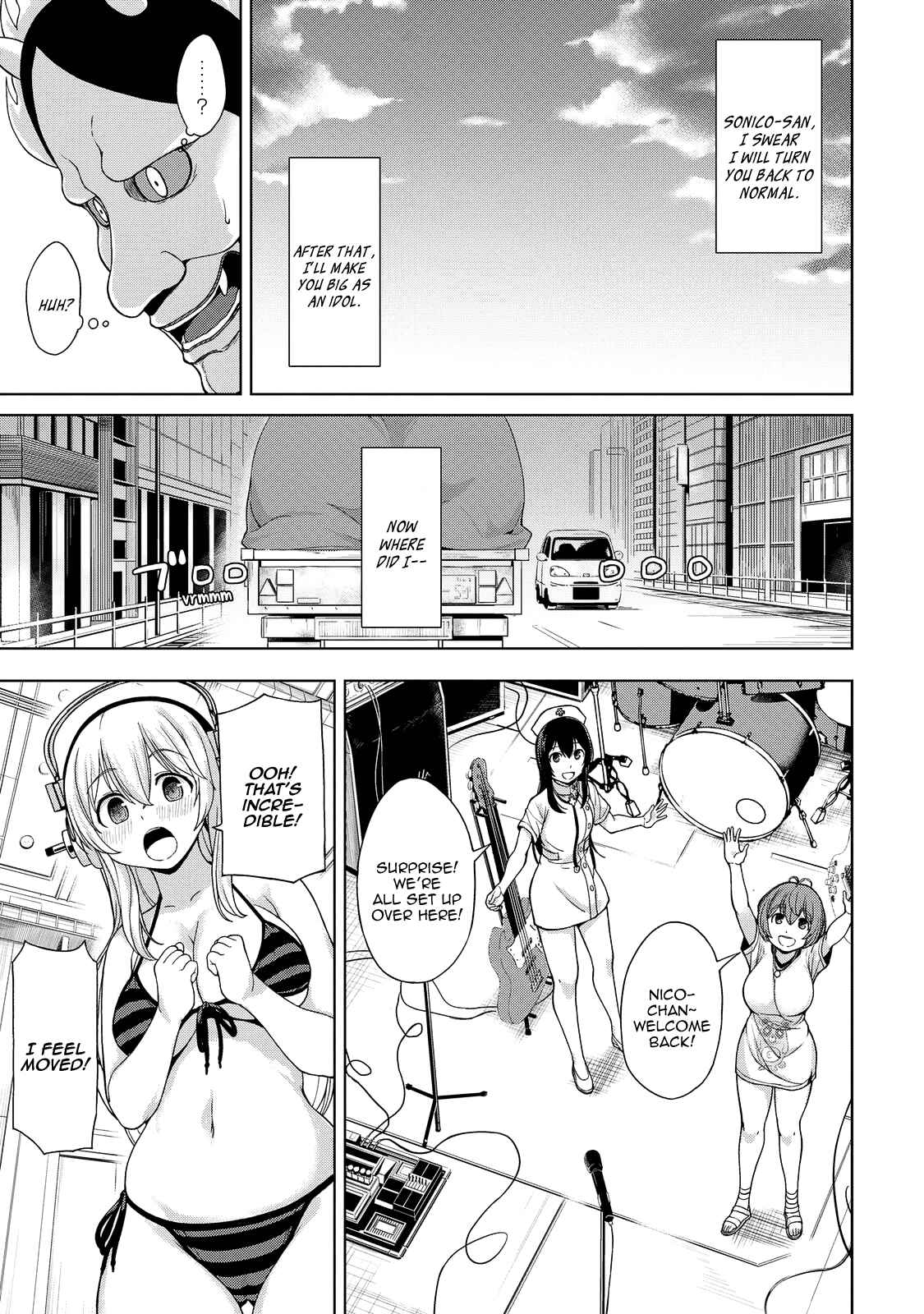 Page 12 Chapter 4 Inconvenient Daily Life of the Super Sonico!!!