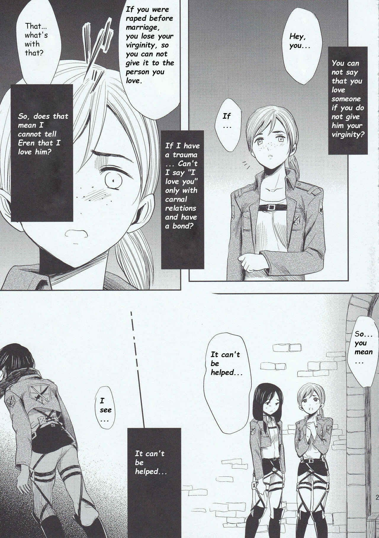 Page 21 Chapter Unknown_2363 Shingeki No Kyojin - Motto Hoka no Aishi kata ga Atta Hazu nano ni (Doujinshi)