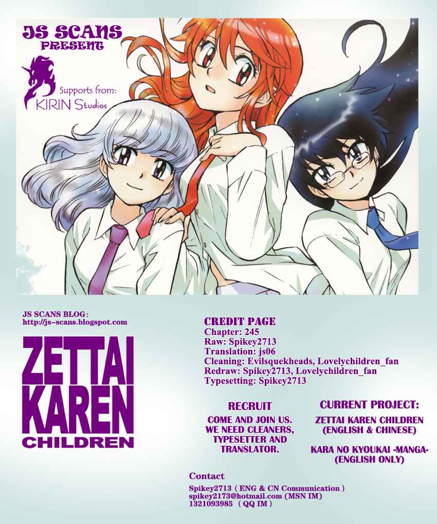 Page 22 Chapter 245 Zettai Karen Children