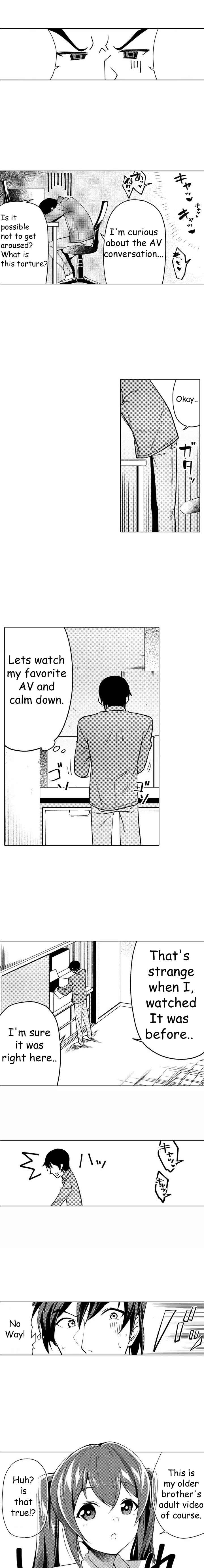 Page 6 Chapter 1 Ii kara Hayaku... Sex shiyo? - AV Kanshou-chuu ni Kossori to Nukedashite Kita Imouto no Tomodachi to...