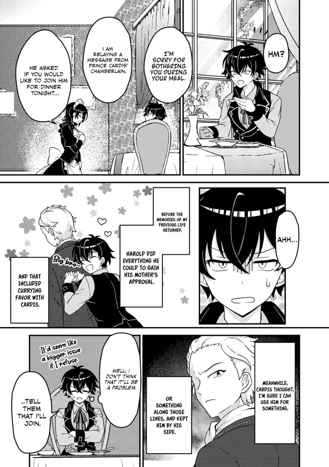 Page 20 Chapter 2 Munou no Akudou Ouji wa Ikinokoritai ~Renai RPG no Akuyaku Mob ni Tensei Shita kedo, Gensaku Mushi shite Saikyou wo Mezasu~