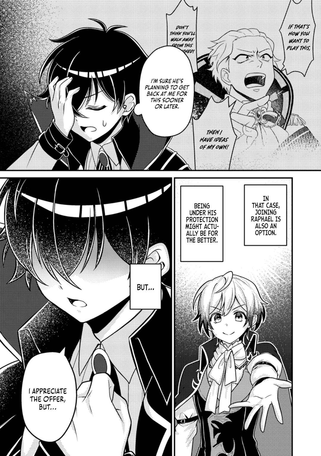 Page 9 Chapter 10 Munou no Akudou Ouji wa Ikinokoritai ~Renai RPG no Akuyaku Mob ni Tensei Shita kedo, Gensaku Mushi shite Saikyou wo Mezasu~