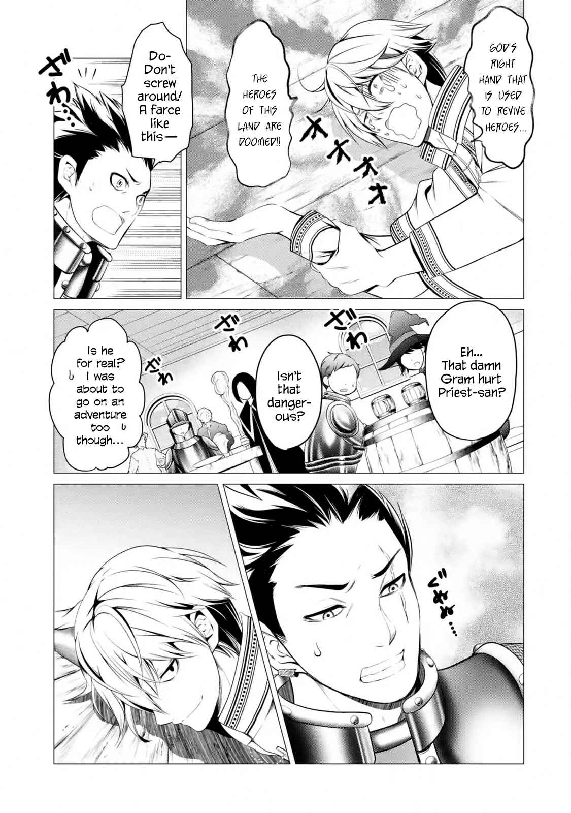 Page 9 Chapter 1.2 Im Working at the Church as a Priest, but I Want to Be Cut Some Slack from the Mutilated Bodies of the Heroes that Keep Getting Sent to Me