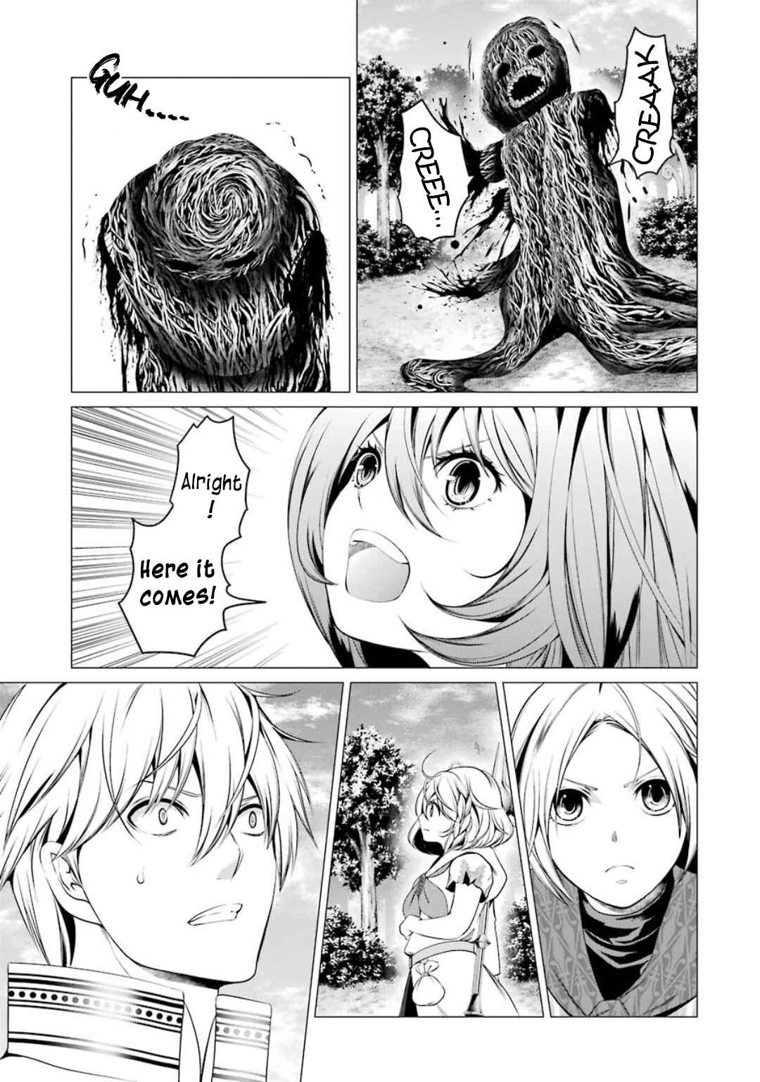 Page 27 Chapter 6 Im Working at the Church as a Priest, but I Want to Be Cut Some Slack from the Mutilated Bodies of the Heroes that Keep Getting Sent to Me