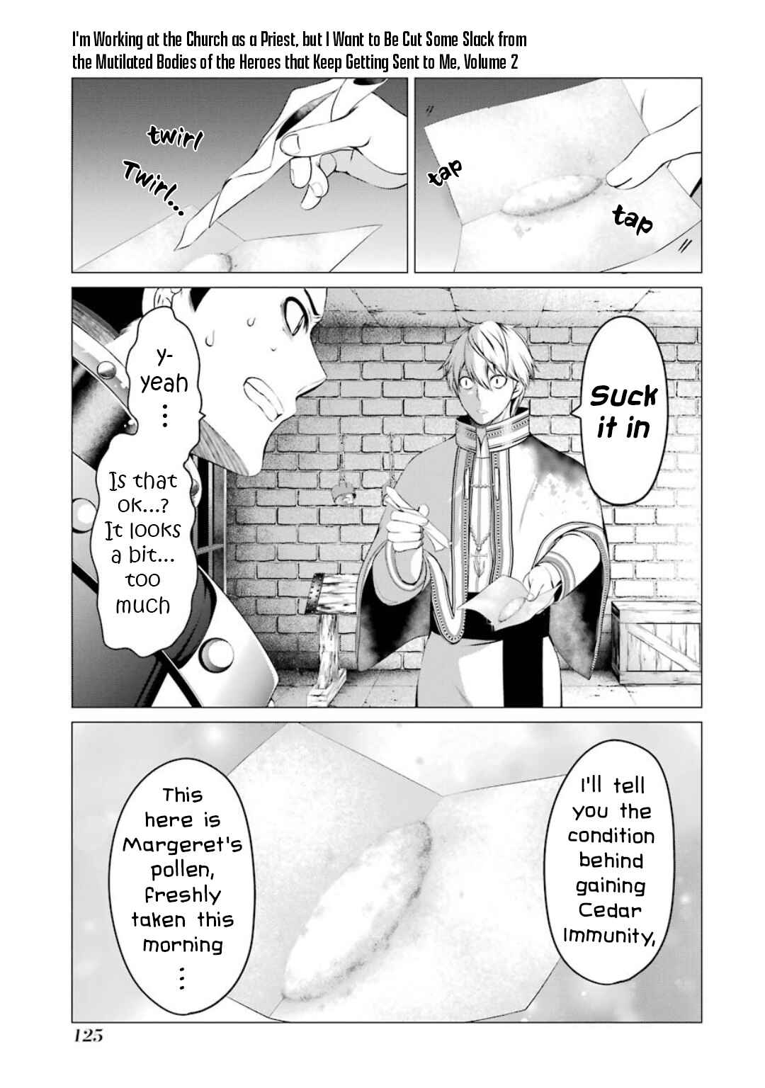 Page 31 Chapter 6 Im Working at the Church as a Priest, but I Want to Be Cut Some Slack from the Mutilated Bodies of the Heroes that Keep Getting Sent to Me