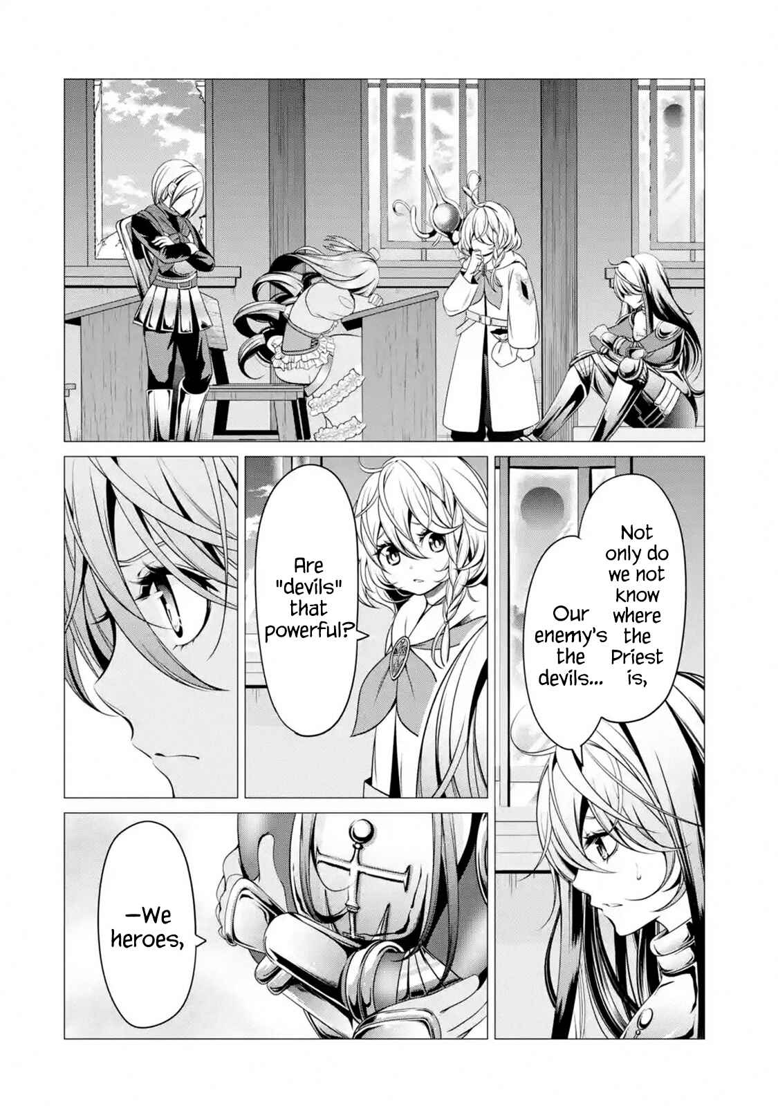 Page 7 Chapter 4.4 Im Working at the Church as a Priest, but I Want to Be Cut Some Slack from the Mutilated Bodies of the Heroes that Keep Getting Sent to Me