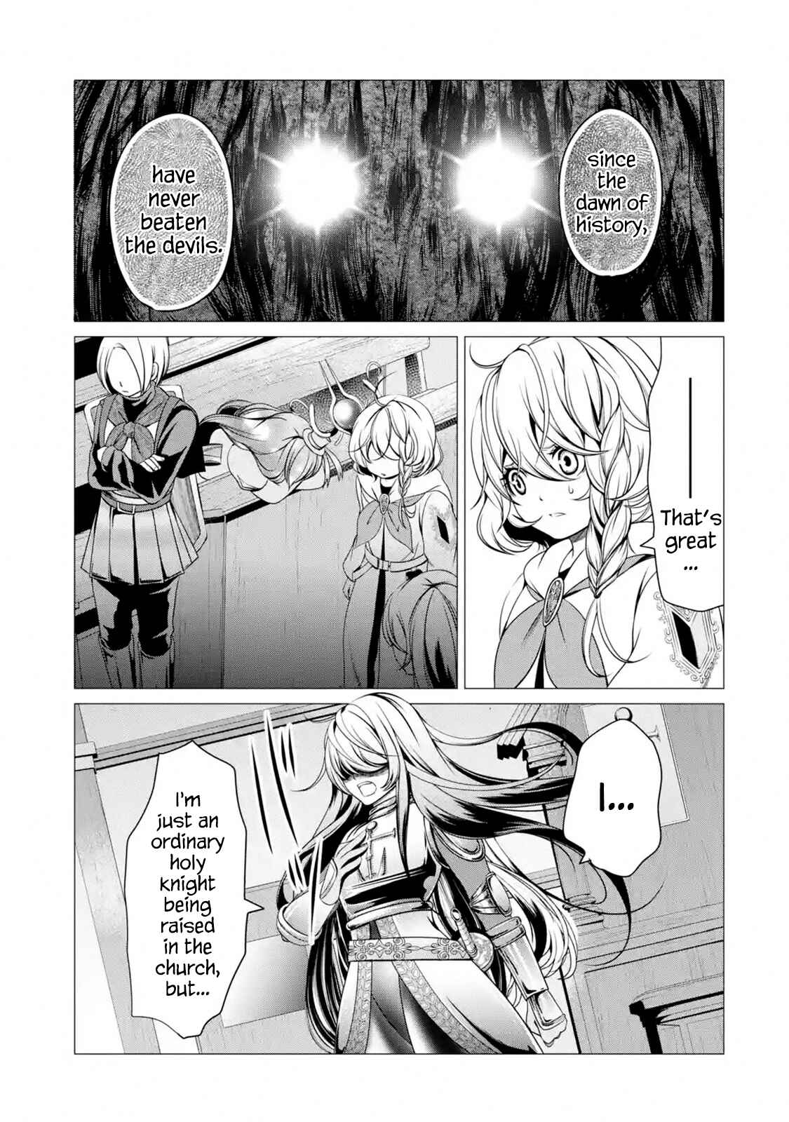 Page 8 Chapter 4.4 Im Working at the Church as a Priest, but I Want to Be Cut Some Slack from the Mutilated Bodies of the Heroes that Keep Getting Sent to Me