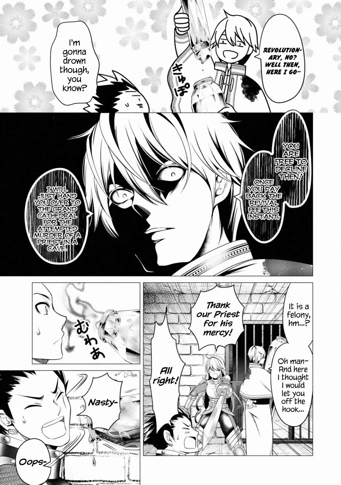 Page 9 Chapter 2.2 Im Working at the Church as a Priest, but I Want to Be Cut Some Slack from the Mutilated Bodies of the Heroes that Keep Getting Sent to Me