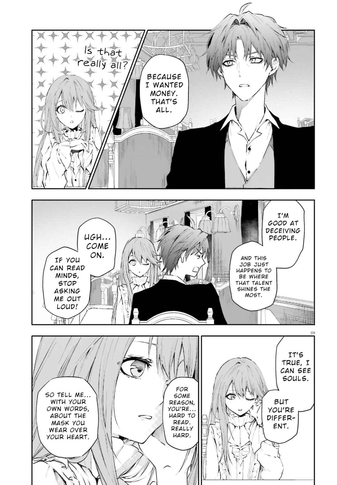 Page 9 Chapter 2.1 Masquerade Confidence: The Conman and the Girl’s Masked Journey