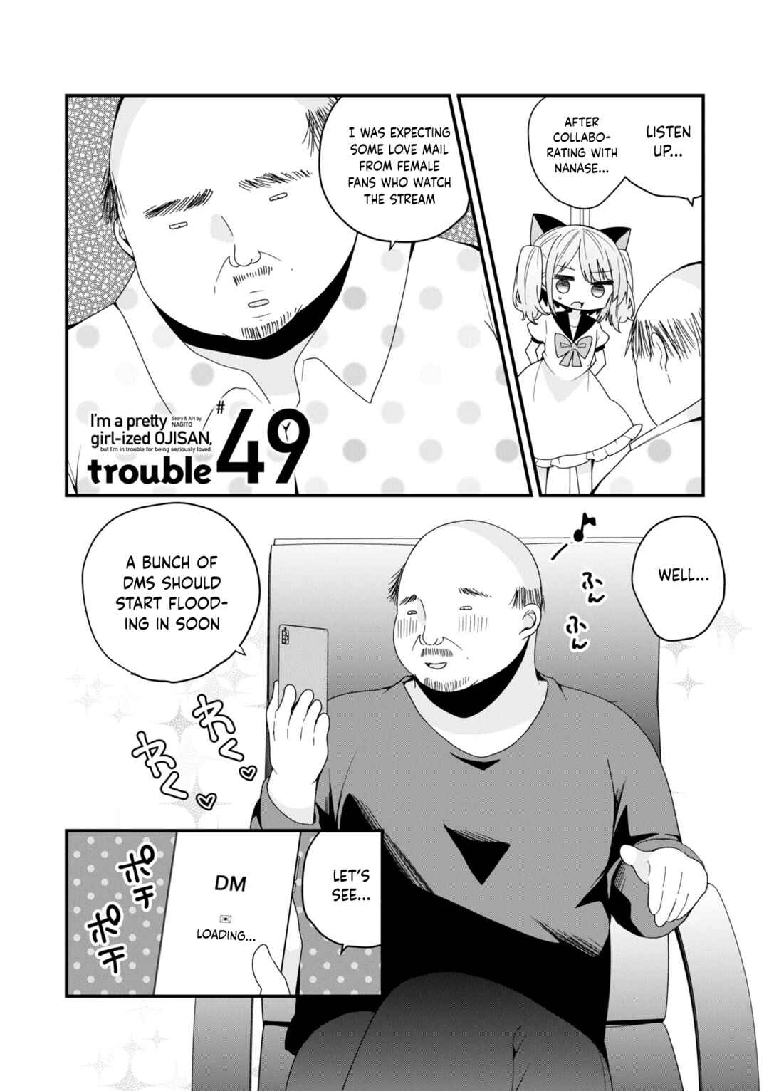 Page 1 Chapter 49 Bishoujokashita Oji-san dakedo, Gachi Koi sarete Komattemasu