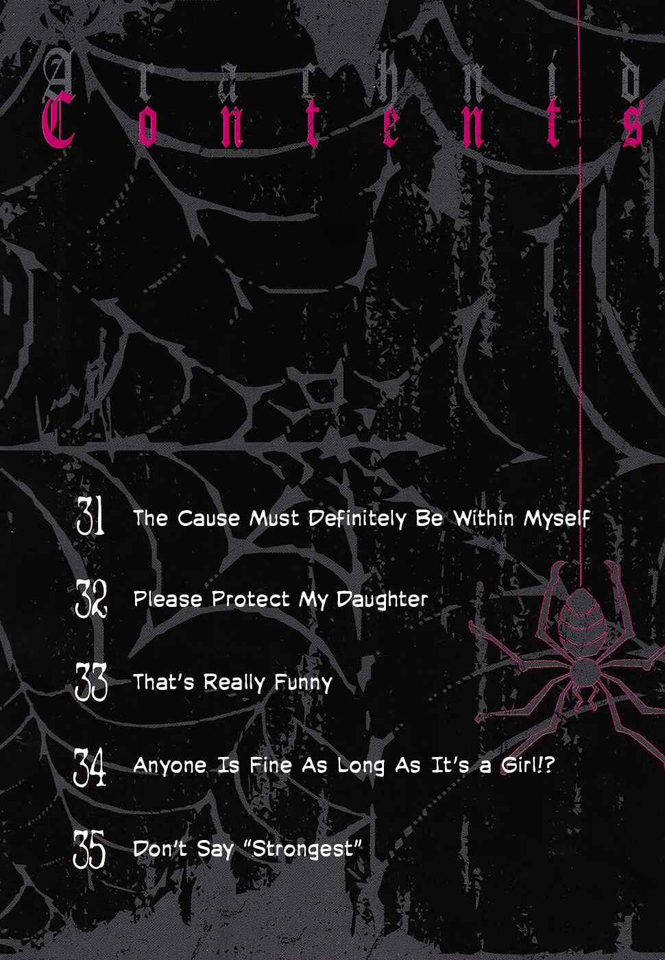 Page 4 Chapter 31 Arachnid