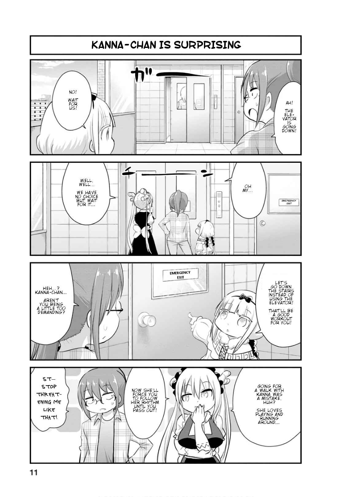 Page 11 Chapter 51 Kobayashi-san Chi no Maid Dragon: Kanna no Nichijou