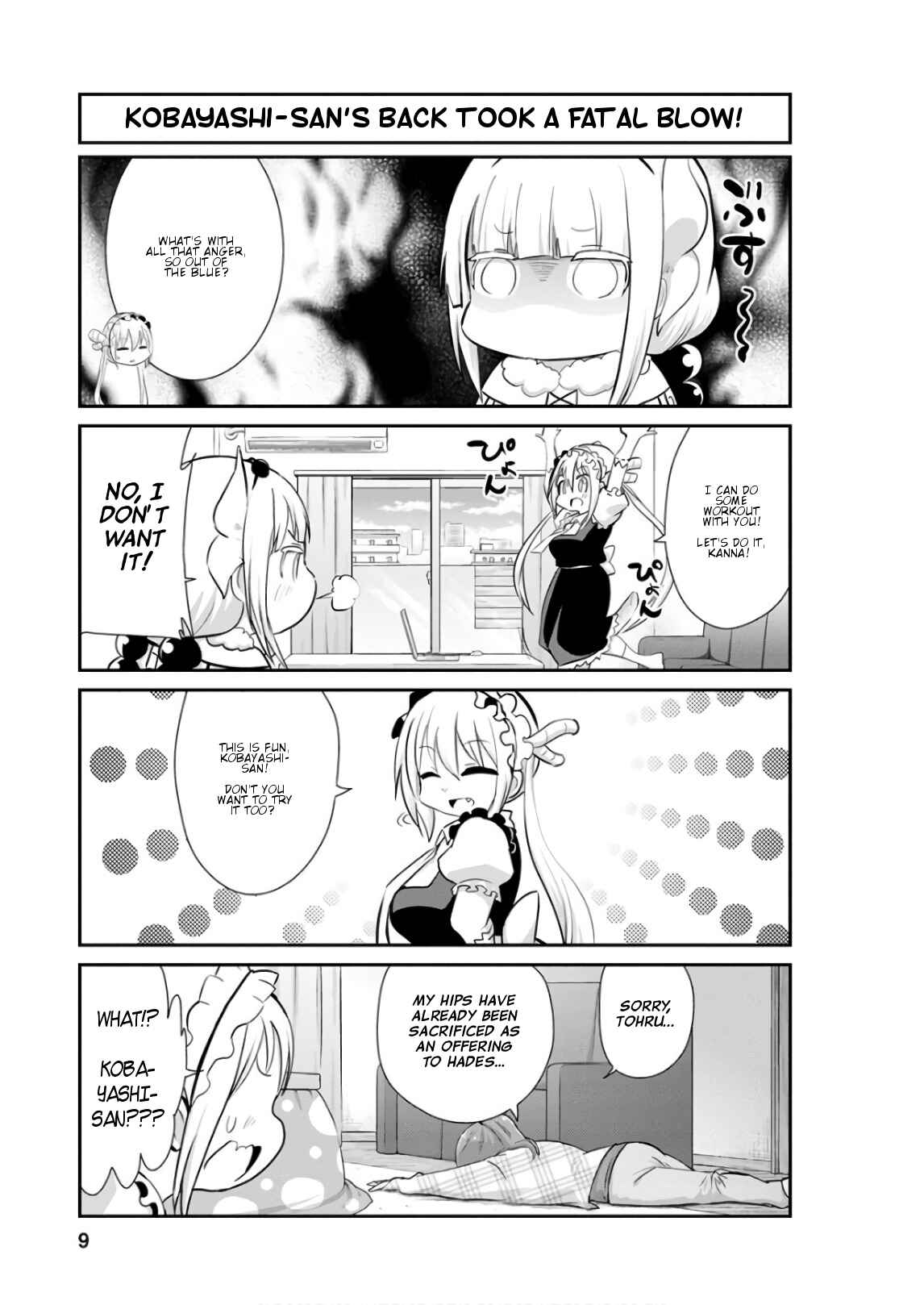 Page 9 Chapter 51 Kobayashi-san Chi no Maid Dragon: Kanna no Nichijou
