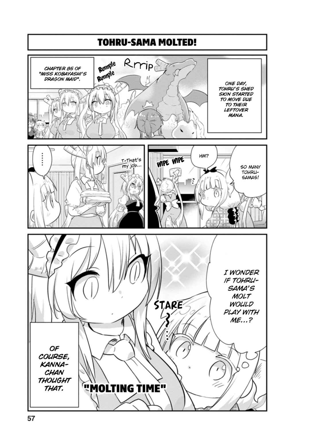 Page 1 Chapter 85 Kobayashi-san Chi no Maid Dragon: Kanna no Nichijou