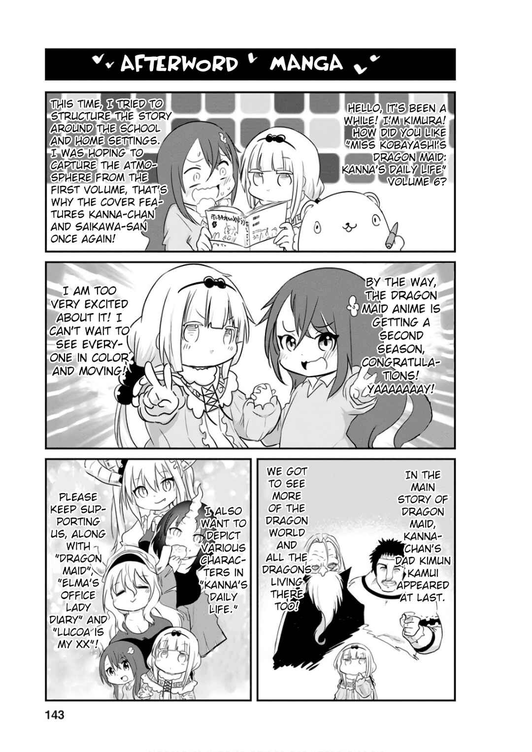 Page 1 Chapter 60.9 Kobayashi-san Chi no Maid Dragon: Kanna no Nichijou