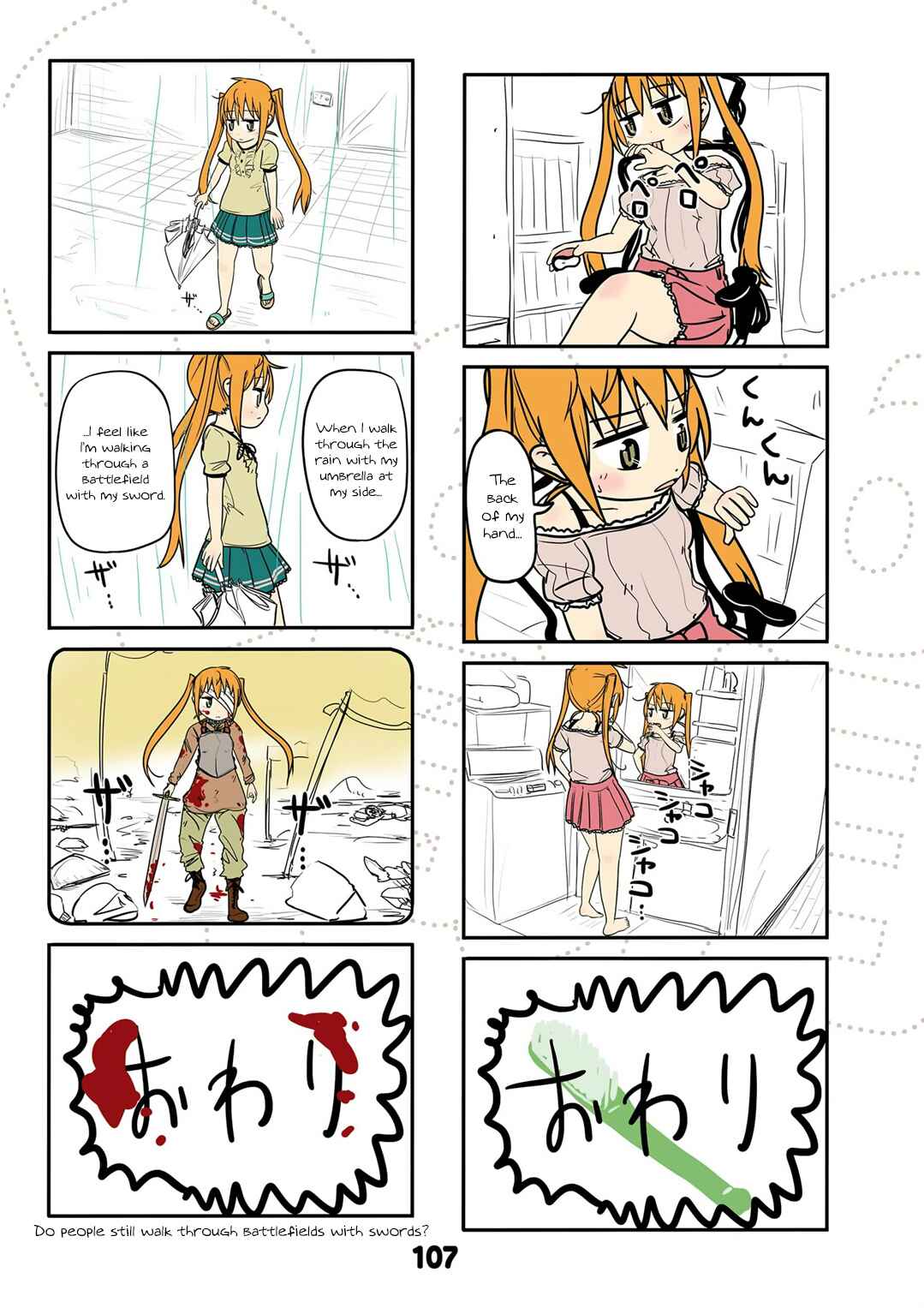 Page 5 Chapter 18 Jibun ga Twintail no Kawaii Onnanoko da to Omoikonde, Kyou no Dekigoto wo 4koma ni Suru