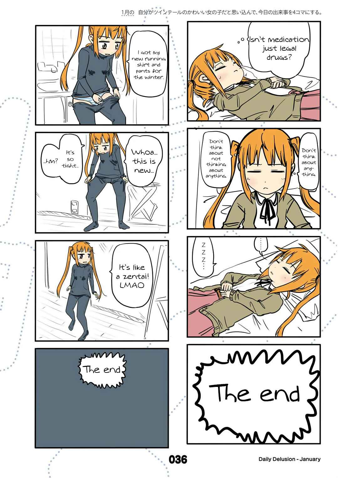 Page 10 Chapter 13 Jibun ga Twintail no Kawaii Onnanoko da to Omoikonde, Kyou no Dekigoto wo 4koma ni Suru